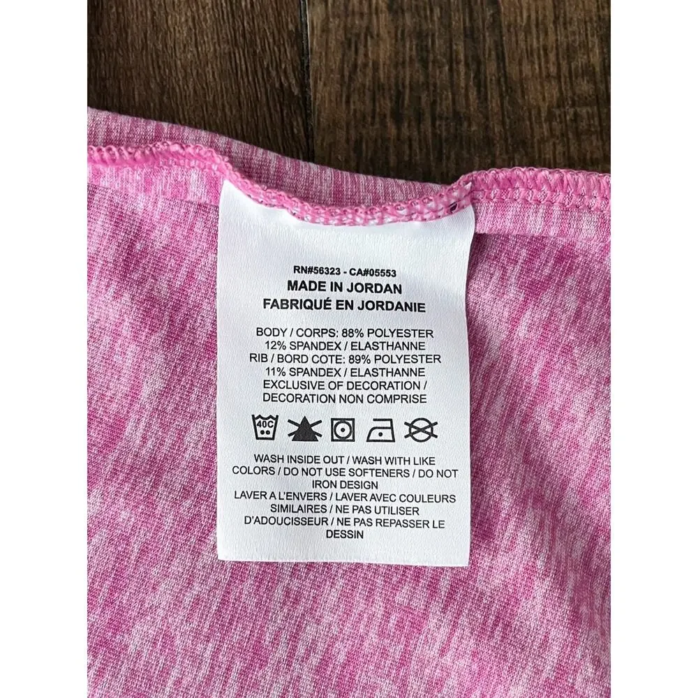 Nike Dri-Fit Running Top Long Sleeve Crewneck Shirt Thumbholes Size Medium Pink